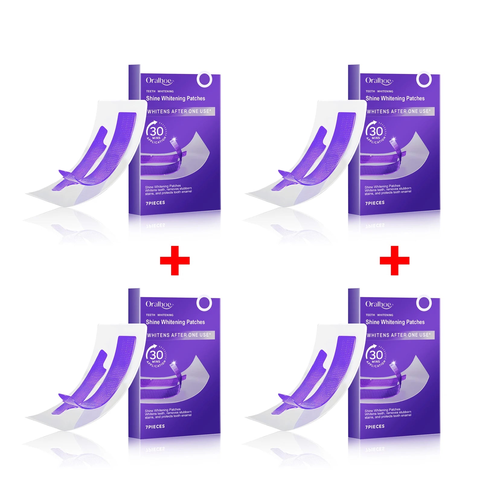 Bandes de blanchiment violettes