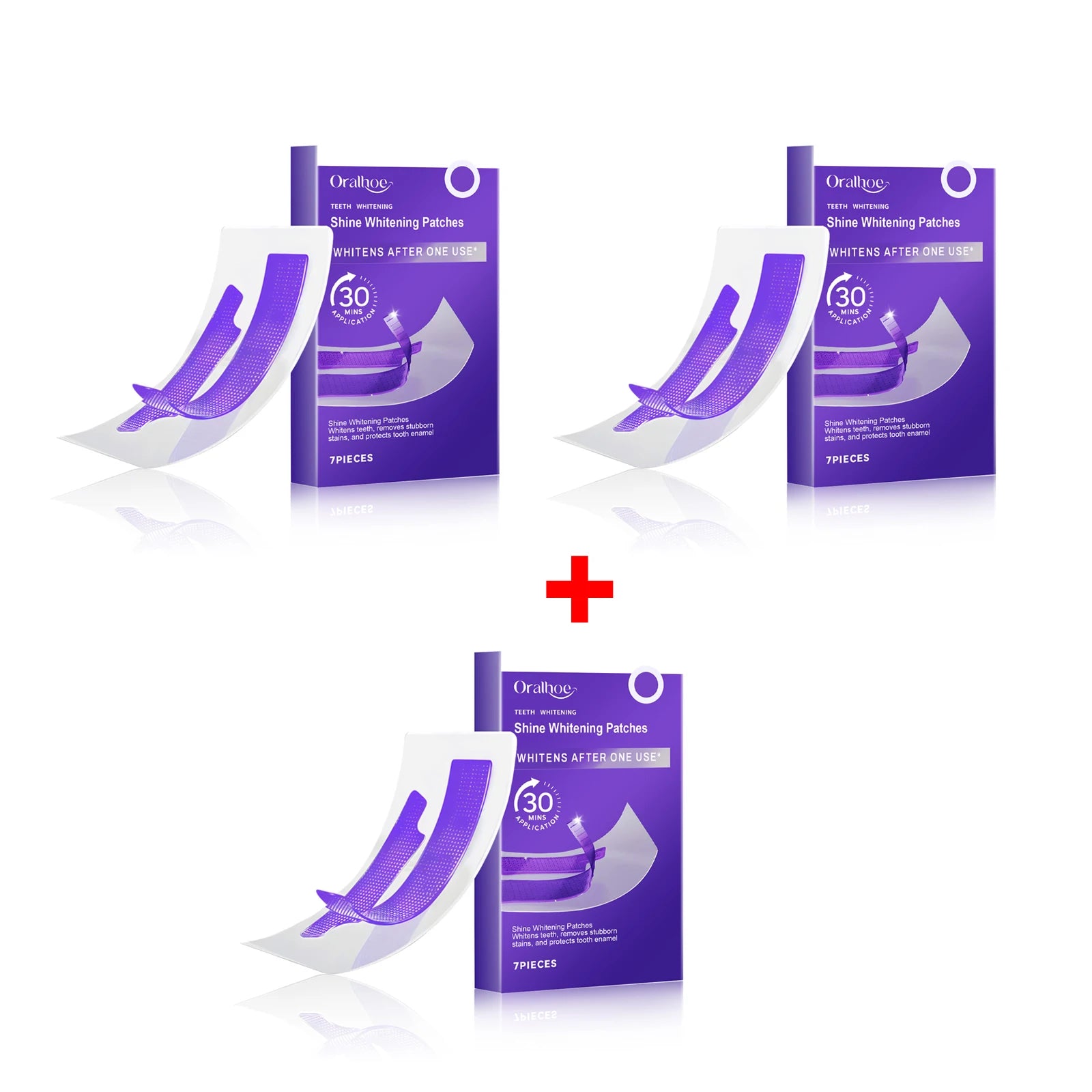 Bandes de blanchiment violettes